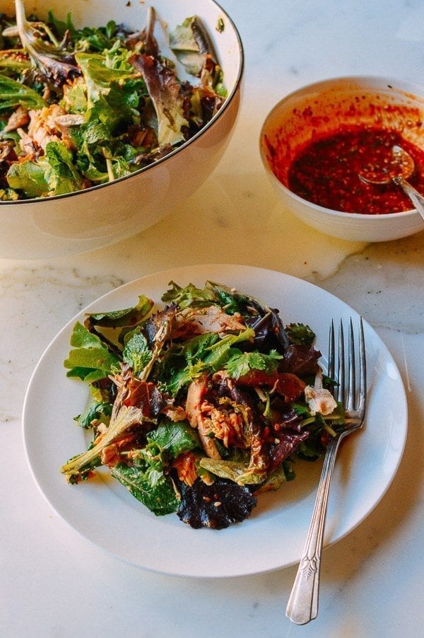 Spicy Chicken Salad, by thewoksoflife.com