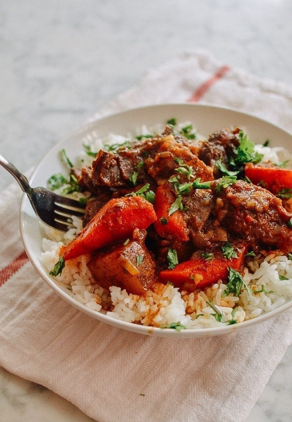 Caribbean Spiced Lamb Stew, by thewoksoflife.com