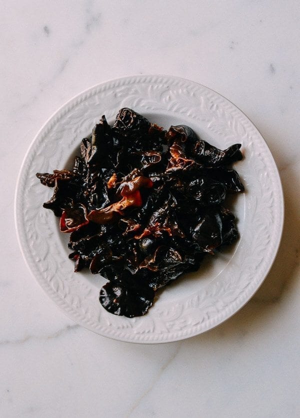 Reconstituted wood ear mushrooms, by thewoksoflife.com