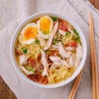 Leftover Thanksgiving Turkey Ramen, by thewoksoflife.com