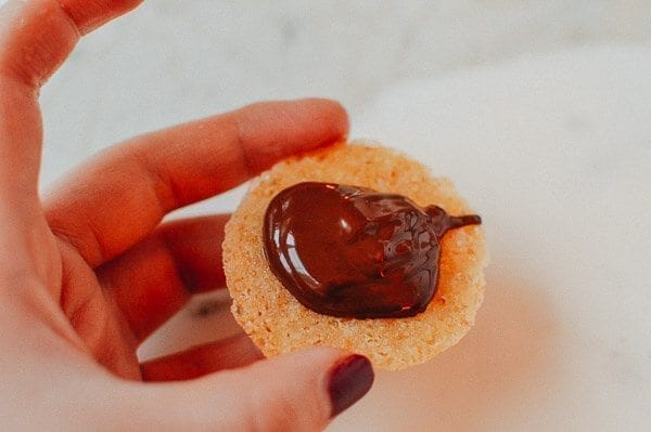 Chocolate Oatmeal Sandwich Cookies (Brussels Cookie Recipe), by thewoksoflife.com