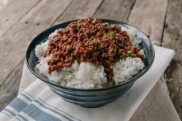 Cantonese Beef Rice Bowls, by thewoksoflife.com
