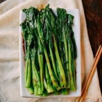 Easy Yu Choy Recipe, by thewoksoflife.com