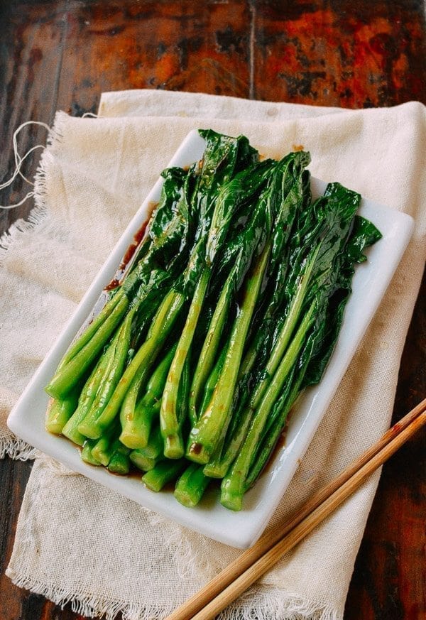 Easy Yu Choy Recipe, by thewoksoflife.com