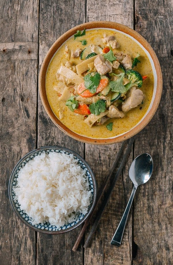 Green Curry Chicken, by thewoksoflife.com