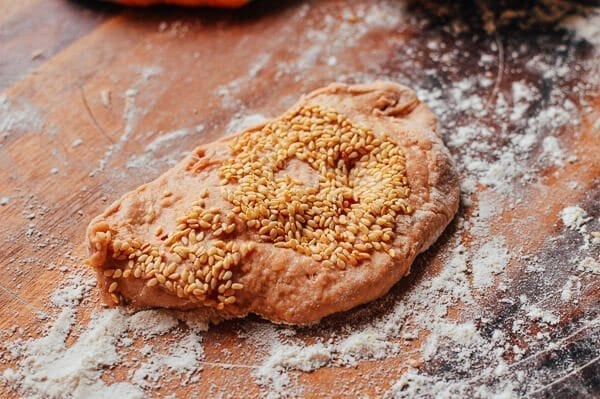 Cantonese Fried Dough (Ham Chim Peng), by thewoksoflife.com