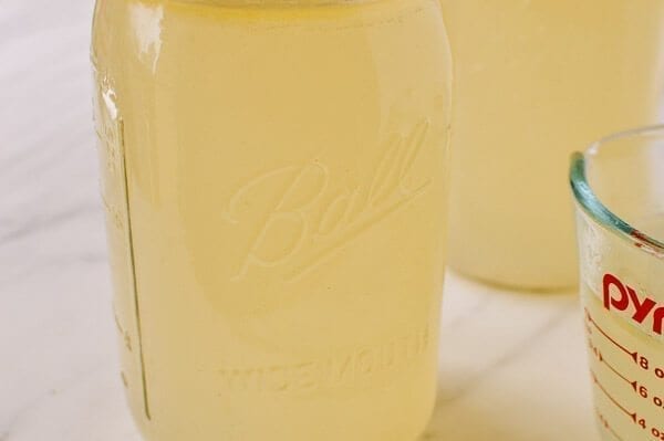 Homemade Chicken Stock, by thewoksoflife.com