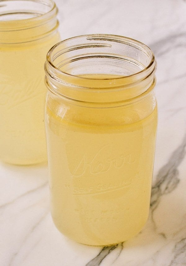 Traditional Chinese Soup - Homemade Chicken Stock, by thewoksoflife.com