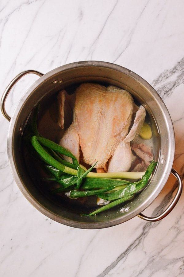 Homemade Chicken Stock, by thewoksoflife.com