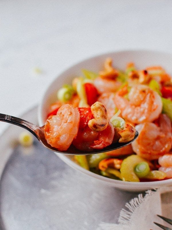 Cashew Shrimp Stir-fry, by thewoksoflife.com