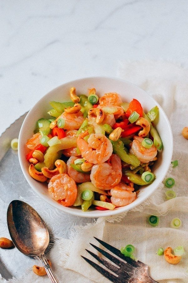 Cashew Shrimp Stir-fry, by thewoksoflife.com