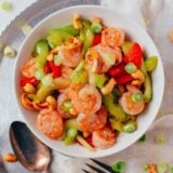 Shrimp with cashews