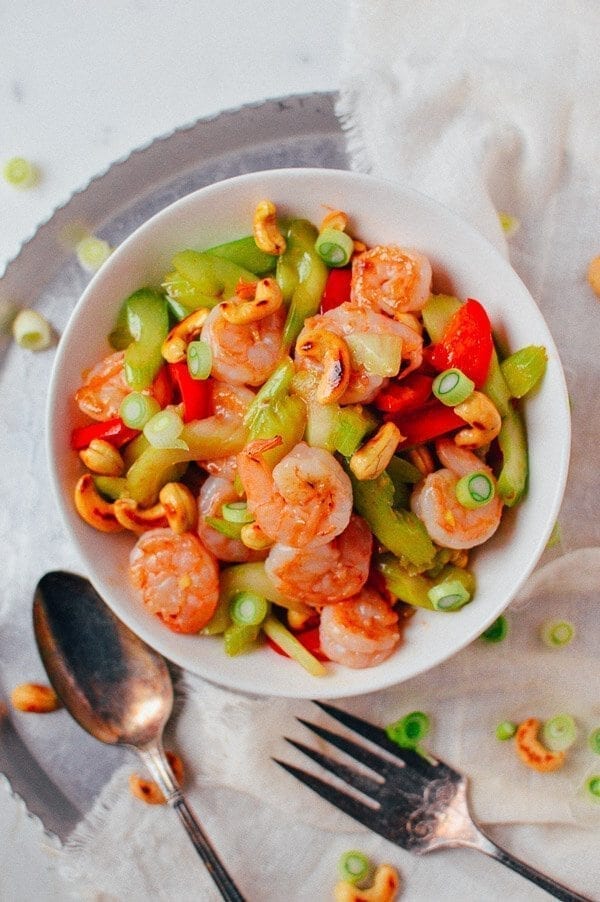 Cashew Shrimp Stir-fry, by thewoksoflife.com