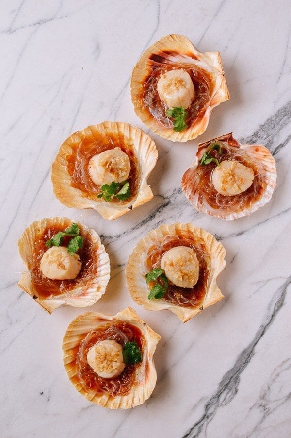 Steamed Scallops with Glass Noodles