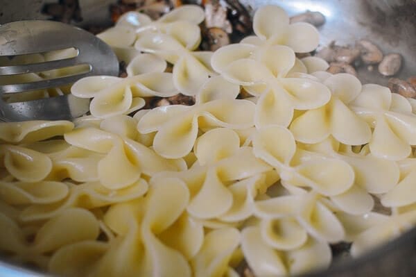  Winter Pasta with Mushrooms, Sausage Meatballs, Walnuts & Crispy Sage, by thewoksoflife.com