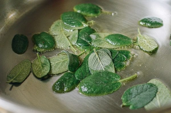  Winter Pasta with Mushrooms, Sausage Meatballs, Walnuts & Crispy Sage, by thewoksoflife.com