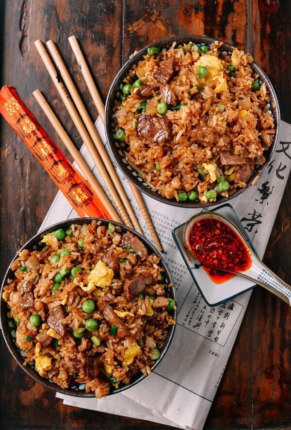 Classic Beef Fried Rice, by thewoksoflife.com