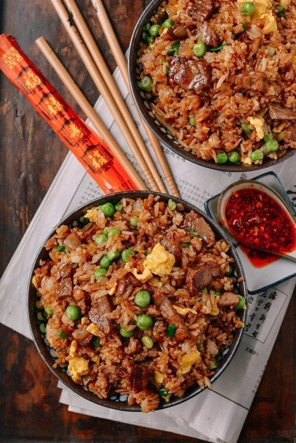 Classic Beef Fried Rice, by thewoksoflife.com