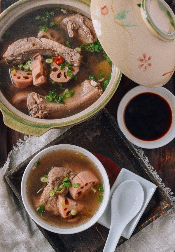 Lotus Root & Pork Soup, by thewoksoflife.com