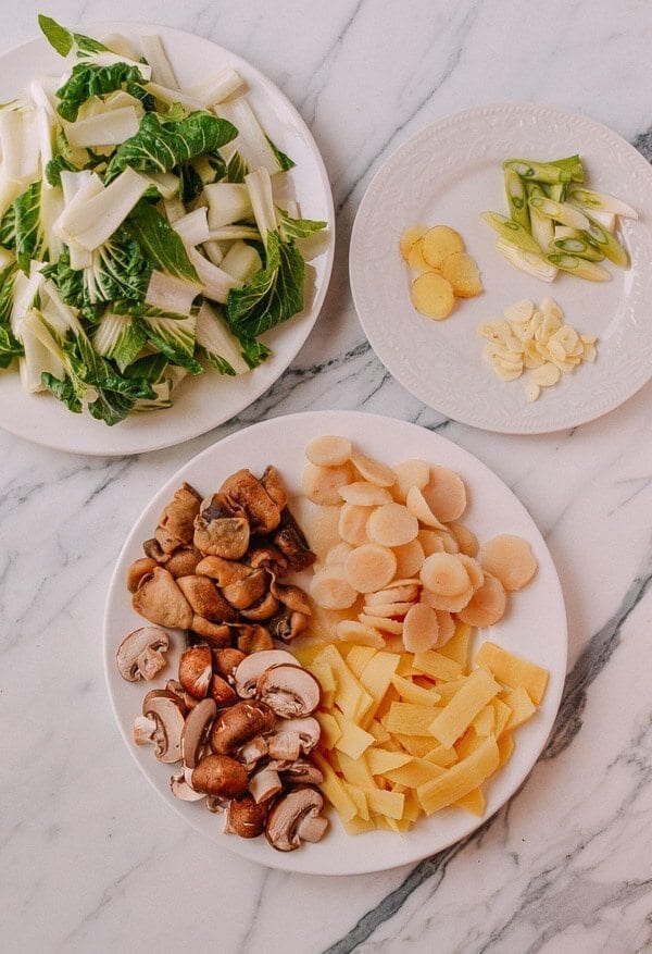 Moo Goo Gai Pan Ingredients, by thewoksoflife.com