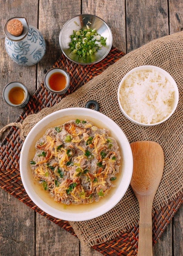 Steamed Pork Cake with Salted Fish, by thewoksoflife.com