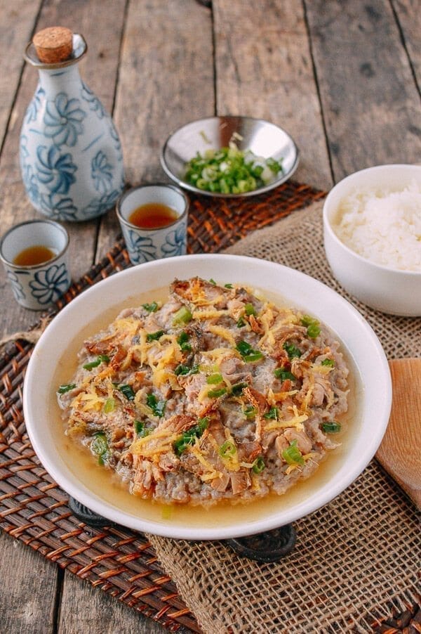 Steamed Pork Cake with Salted Fish, by thewoksoflife.com