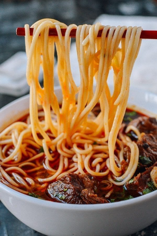 Spicy Beef Noodle Soup, by thewoksoflife.com