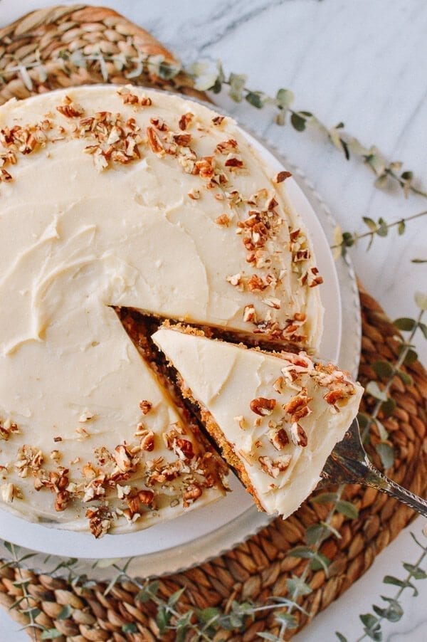 Our Favorite Carrot Cake Recipe, by thewoksoflife.com