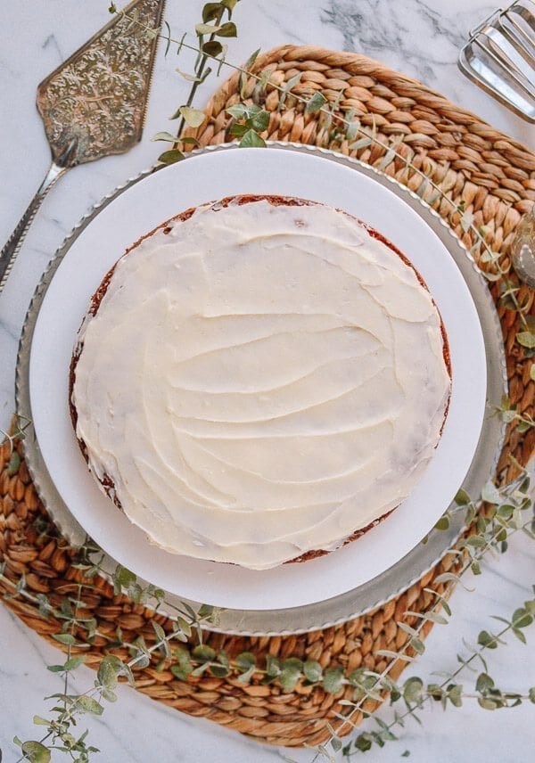 Our Favorite Carrot Cake Recipe, by thewoksoflife.com