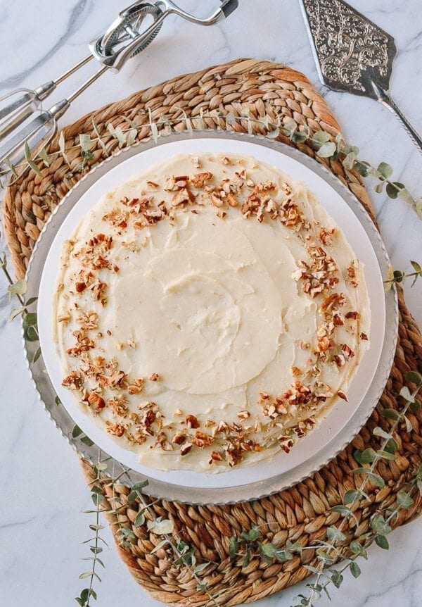 Our Favorite Carrot Cake Recipe, by thewoksoflife.com