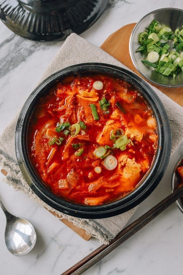 Kimchi Stew (Kimchi Jigae), by thewoksoflife.com