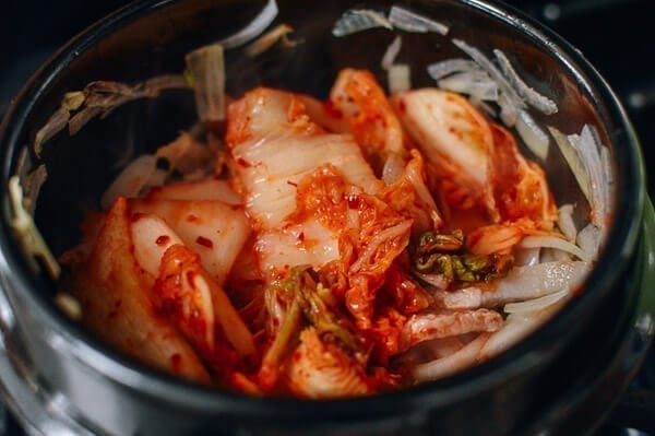 Kimchi Stew (Kimchi Jigae), by thewoksoflife.com
