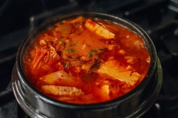 Kimchi Stew (Kimchi Jigae), by thewoksoflife.com