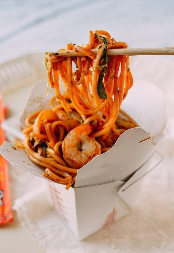 Shrimp Lo Mein, by thewoksoflife.com