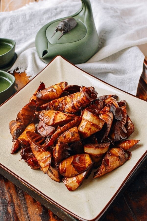 Braised bamboo shoots, thewoksoflife.com