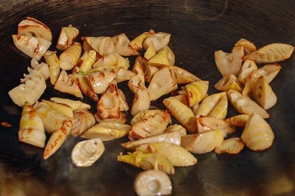 Braised Spring Bamboo Shoots (油焖笋), by thewoksoflife.com