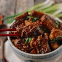 Braised Pork Ribs and Taro Stew, by thewoksoflife.com