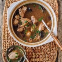 Chinese Chicken Mushroom Soup, by thewoksoflife.com