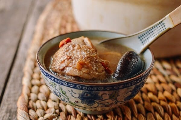 Chinese Chicken Mushroom Soup, by thewoksoflife.com