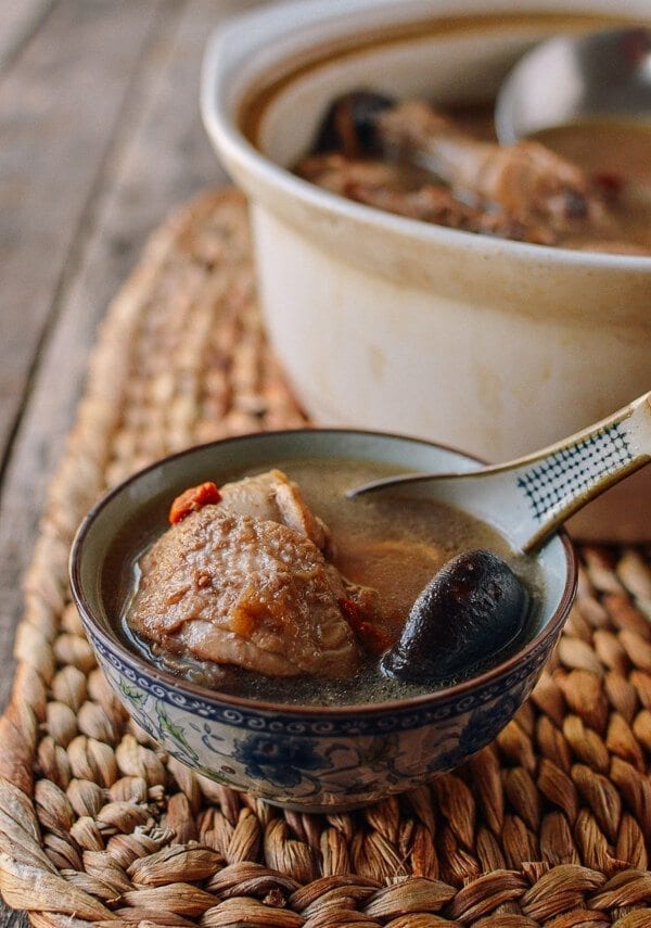Chinese Chicken Mushroom Soup, by thewoksoflife.com
