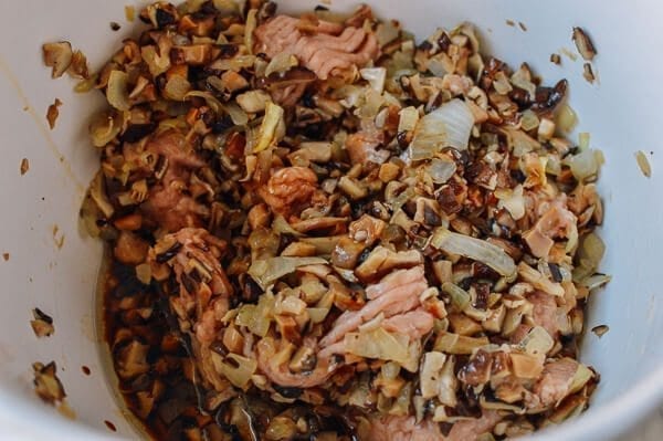 Chicken Dumplings with Shiitake Mushrooms, by thewoksoflife.com