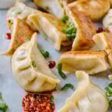 Chinese Chicken Dumplings with Shiitake Mushrooms