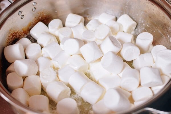 Chocolate Rice Krispie Nuggets with Sea Salt, by thewoksoflife.com