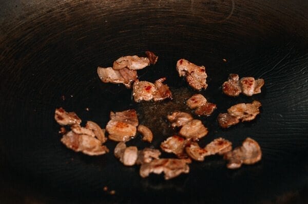 Braised Glass Noodles with Pork & Napa Cabbage, by thewoksoflife.com