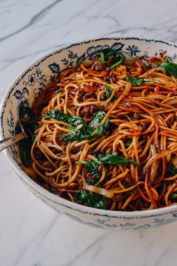 15-Minute Lazy Noodles, by thewoksoflife.com