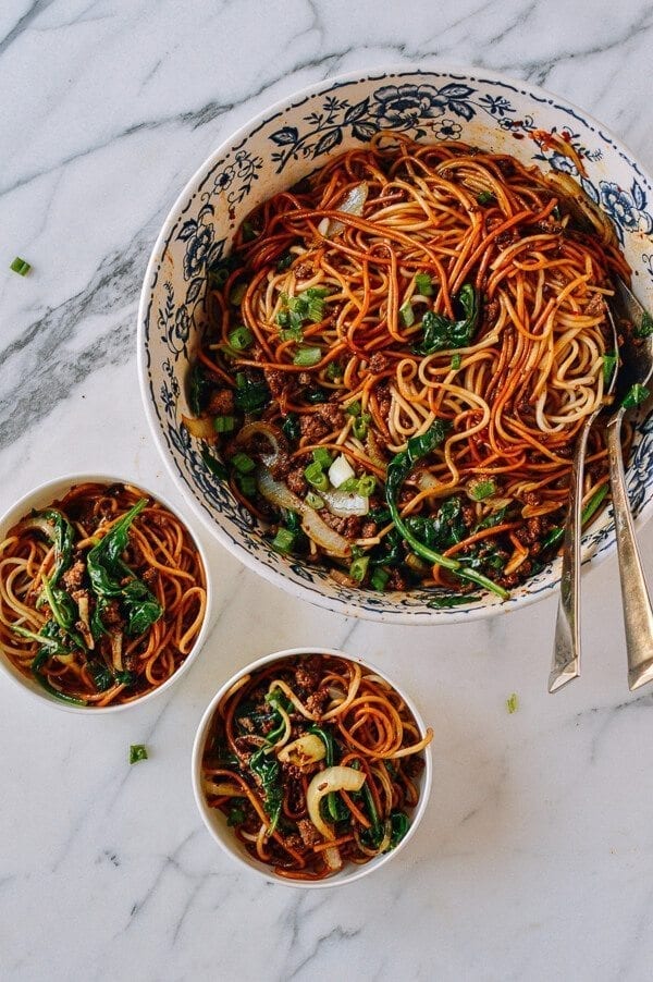 15-Minute Lazy Noodles, by thewoksoflife.com