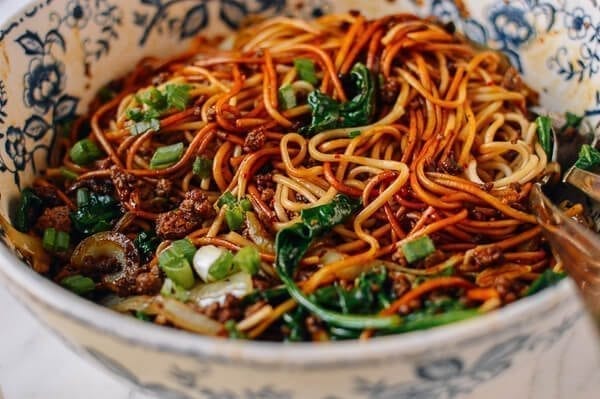 15-Minute Lazy Noodles, by thewoksoflife.com