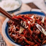 Pork stir-fry with sweet bean sauce