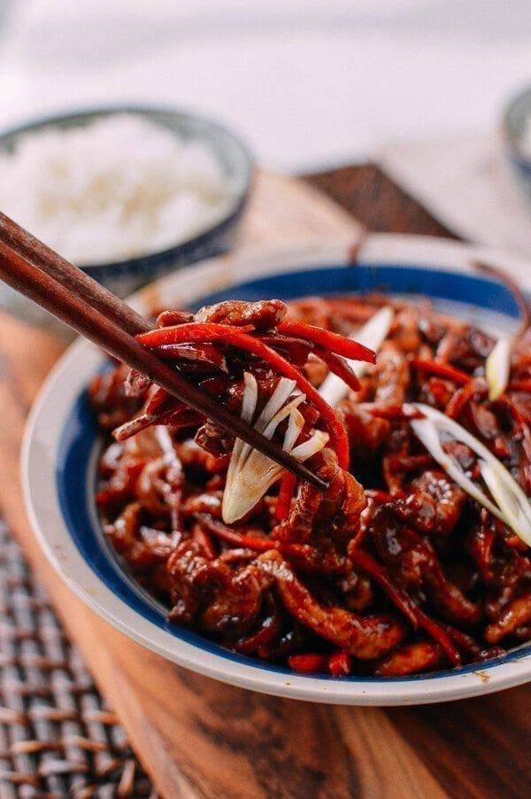 Pork Stir-Fry with Sweet Bean Sauce, by thewoksoflife.com