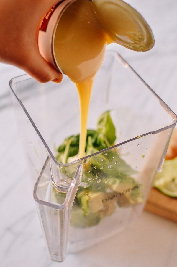 Avocado Smoothies with Boba, by thewoksoflife.com